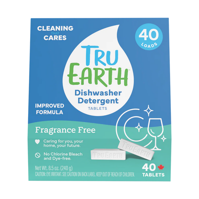Tru Earth Dishwasher Detergent Tablets - Improved Formula