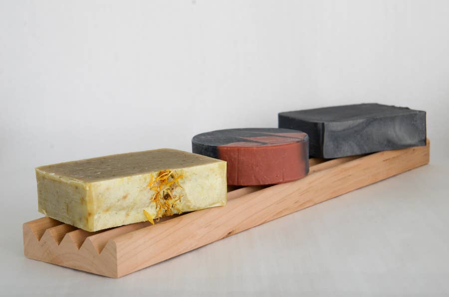 Brooklyn Made Natural Extra Long Cherry Soap Dish