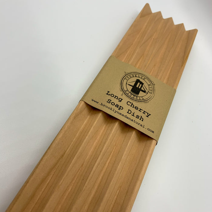 Brooklyn Made Natural Extra Long Cherry Soap Dish