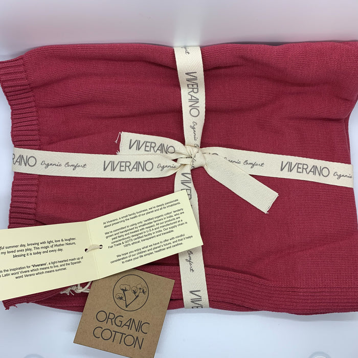 Sweater Knit Baby Blanket (Organic Cotton)
