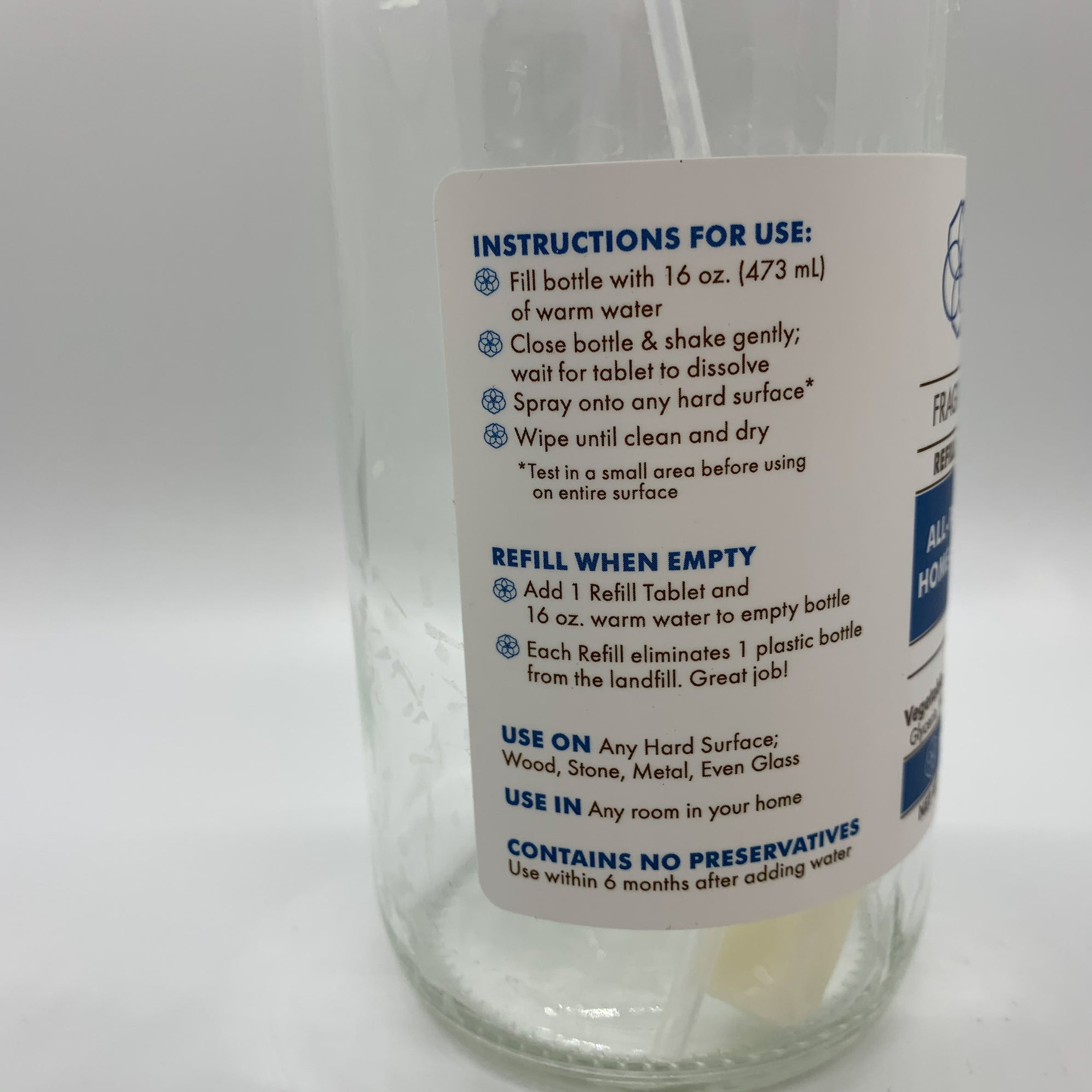 Meliora Glass Bottle with AllPurpose Home Cleaner ECOccasion