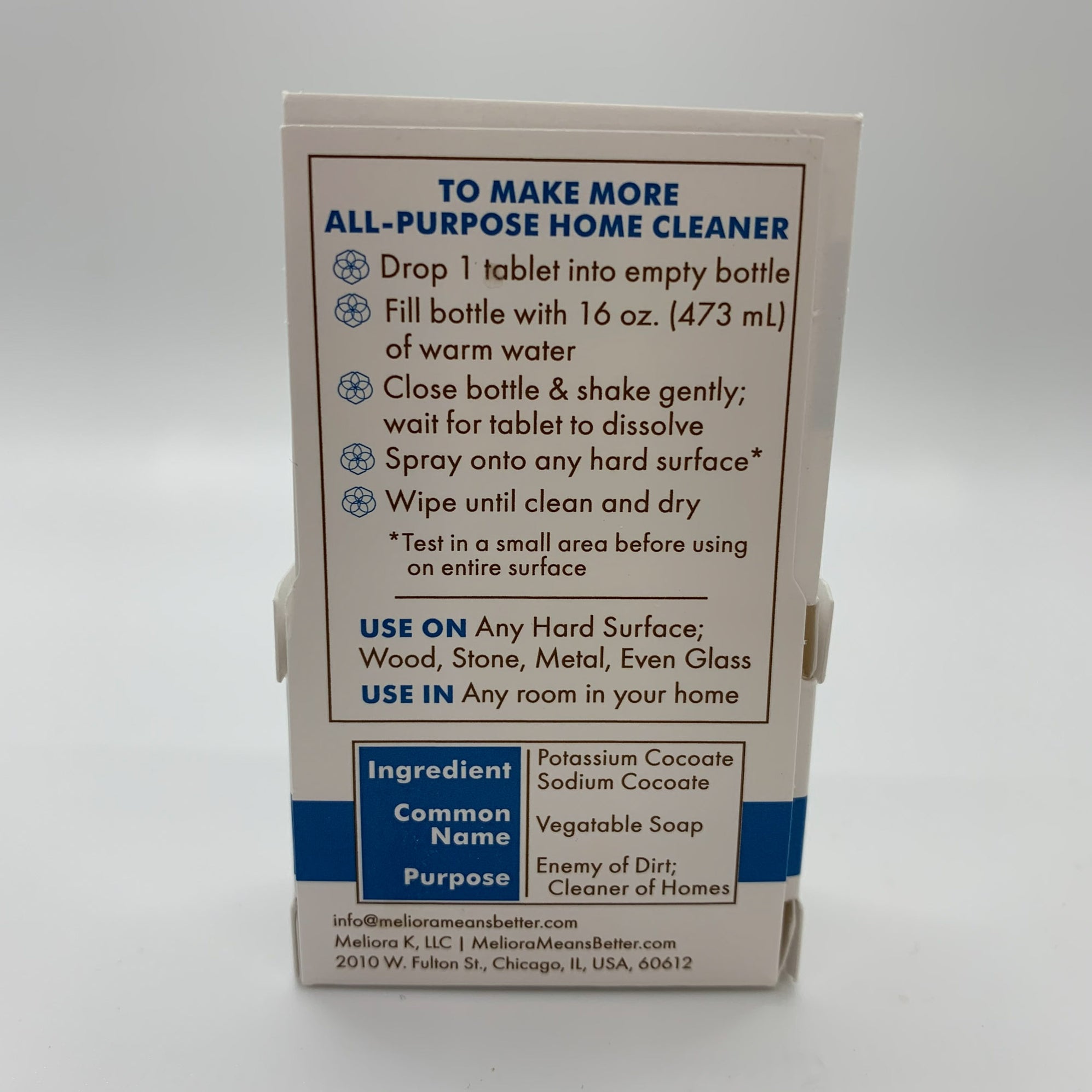 Meliora Glass Bottle with AllPurpose Home Cleaner ECOccasion