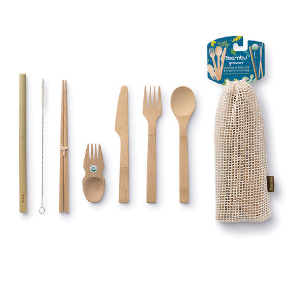 Organic Bamboo Eat and Drink Tool Kit