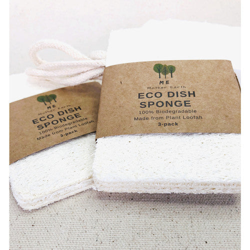 Double Layered Biodegradable Eco-Sponges for Dish Washing (3 Pack)