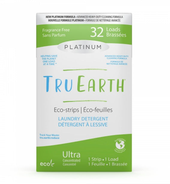 PLATINUM Tru Earth Eco-strip Laundry Detergent - 32 Loads - Fragrance ...