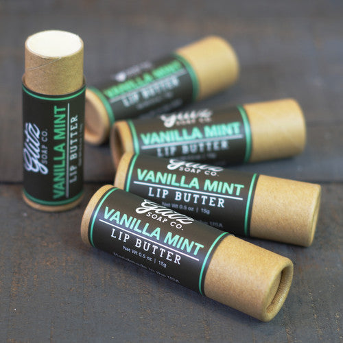 Wildcrafted Vegan Lip Butter - Zero Waste Cardboard Tube