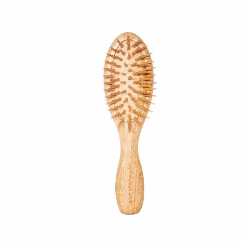 Mini Bamboo Hair Brush — ECOccasion