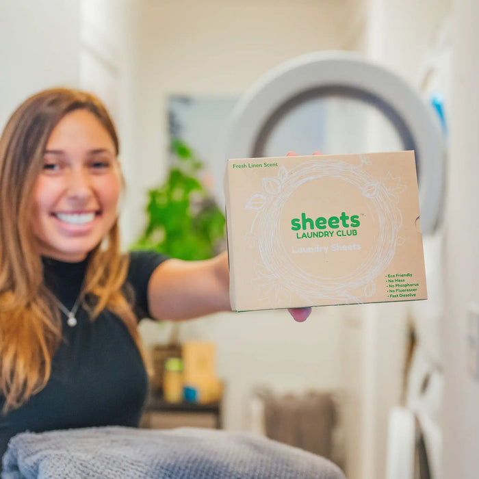 Sheets Laundry Club Laundry Sheets Smiling Woman