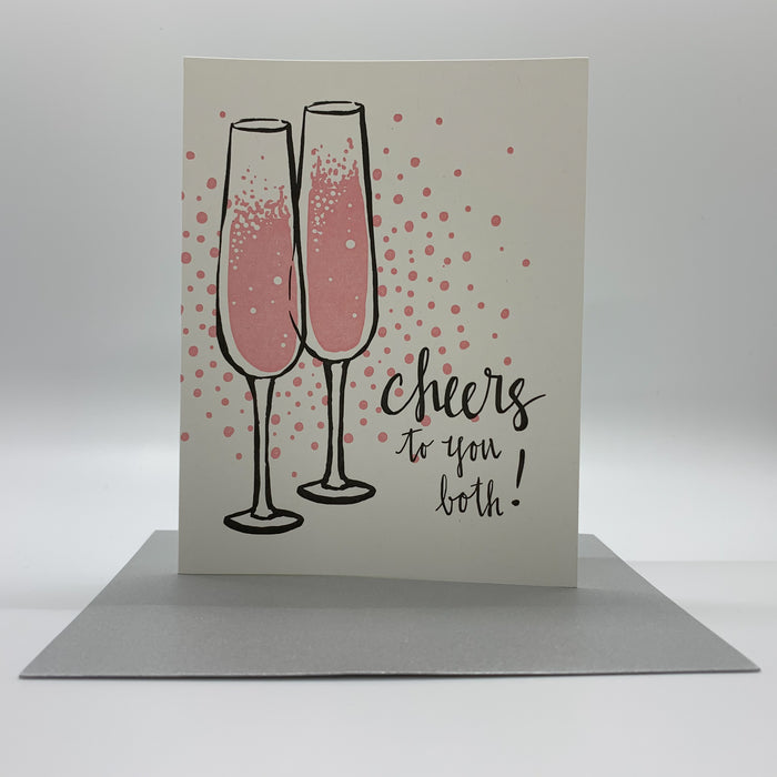 smudge-ink-champagne-flutes-wedding-card