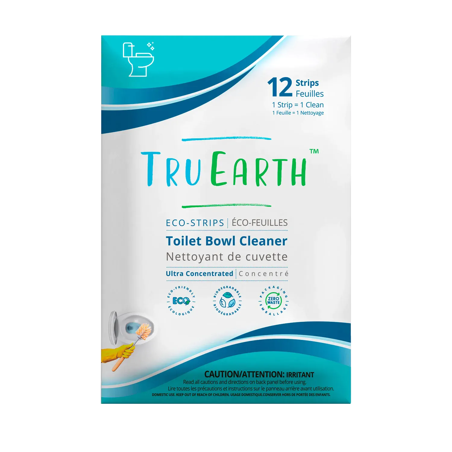 Tru Earth Toilet Bowl Cleaner EcoStrips 12 Strips ECOccasion
